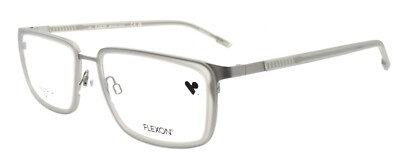 Flexon E1138 044 XL Men's Eyeglasses Matte Grey 56-18-150 Flexible Titanium