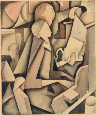 Albert Gleizes 1921 Cubist Figures Fine Art Print for Modern