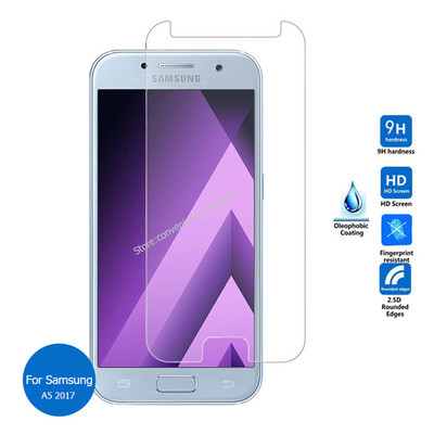 (1/2 Pks) Premium Tempered Glass Screen Protector for Samsung A5 2016 2017