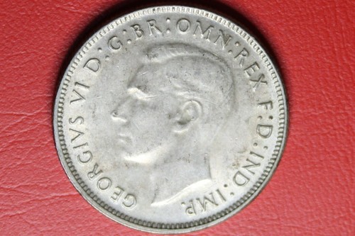 1942 SILVER FLORIN NICE PREDECIMAL COIN LUSTROUS aUNCIRCULATED #FU014 - Picture 8 of 8
