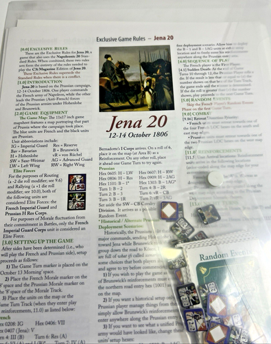 Jena 20 Napoleonic 20 Wargame Module C3i Magazine 2009 Complete No Box - Afbeelding 11 van 11
