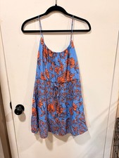 Alice + Olivia Cheyla Washed Crepe Floral Print Mini Dress