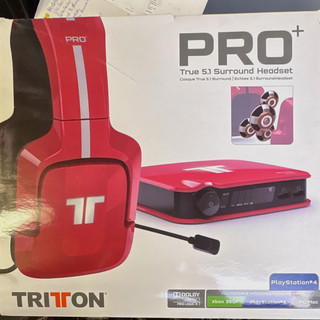 Tritton PRO True 5.1 Surround Gaming Headset rot inkl. Control Unit USB