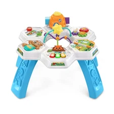 VTech Buzz & Learn 2-in-1 Activity Table with seven play zones, Baby and Toddler