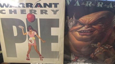 OG WARRANT RECORD LOT EX/EX BOTH IN SHRINK METAL CHERRY   PIE 