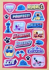 Paw Patrol Sticker Sheet