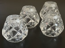 Set 4 Clear Glass Replacement Lampshades Light Covers Lamp Shades