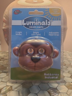 Toy Monkey Headlamps For Children By Luminals, Critter's Eyes Illuminate, New