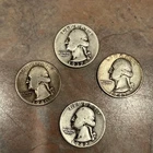 Washington Silver Quarters Lot 1937 1940 1941 1942 25C Variety US Coins