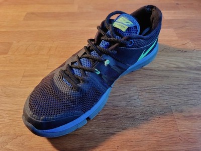 Nike Flex 2014 Run | Gr. 43 / US 9.5  | schwarz / grün / blau / anthrazit | SALE