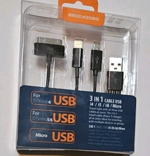 Reiko1.01.0 out of 5 stars(2)Reiko Trio USB Data Cable for iPhone In black.