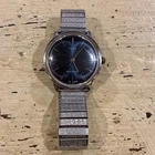 Vintage 1970’s Timex Marlin Mechanical Watch Running Blue Dial England