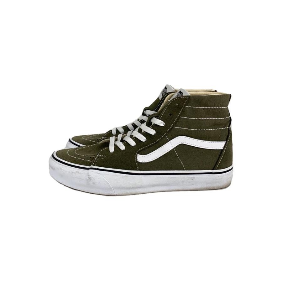 Vans 9.5 US High-Top Sneakers Green Canvas Shoes