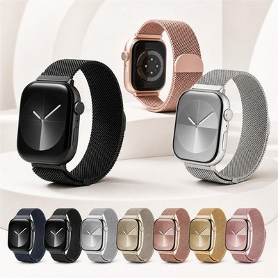 Milanese Armband für Apple Watch 49 46 45 44 42 41 40 38 mm Edelstahl Magnet