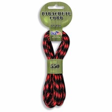 Pepperell Braiding Parachute Cord 4mmx16'-Cardinal Red - PARA-1609
