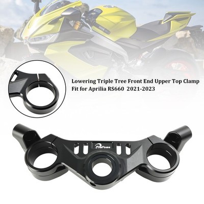 Lowering Triple Tree Front Upper Top Clamp For Aprilia RS 660 RS660 2021-2023 US