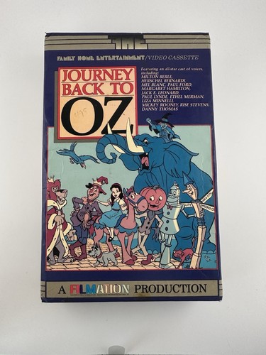 Journey Back to Oz VHS Big Box VHS | Family Home Entertainment | Filmation 1980