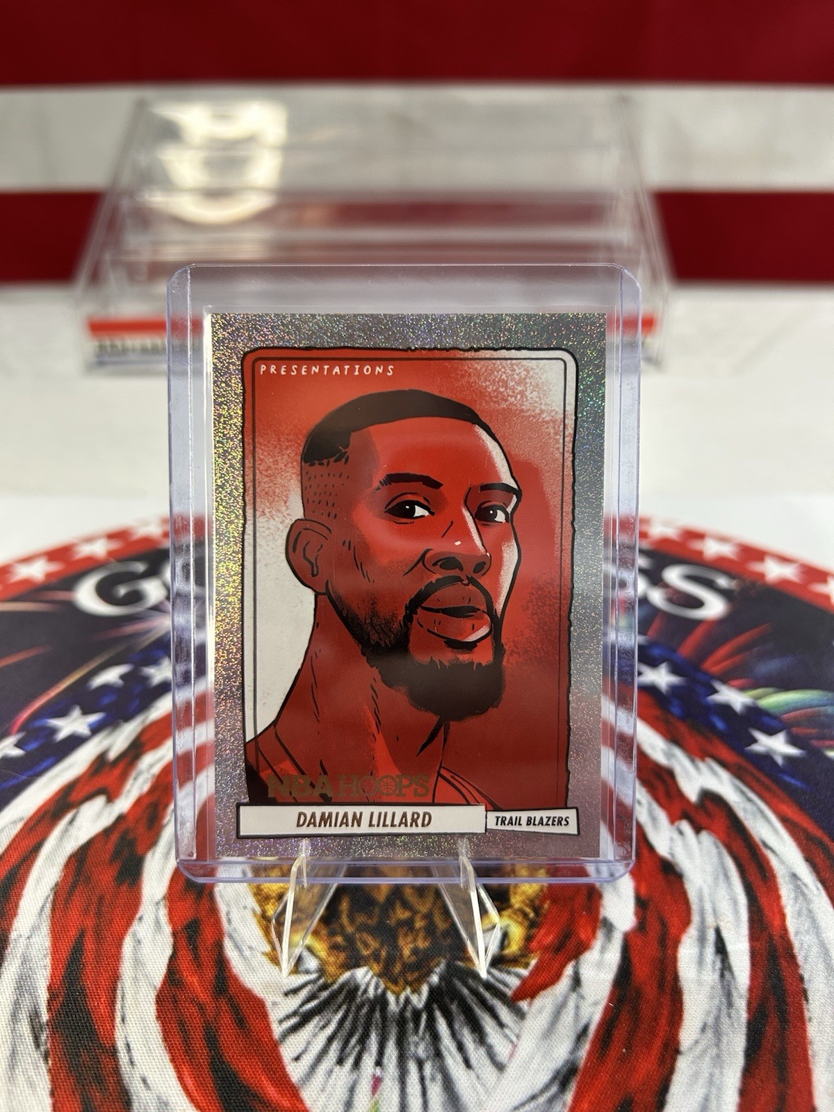 2023-24 Panini Hoops Damian Lillard Presentations #10 SSP Case Hit