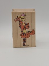 Disney Winnie The Pooh Tigger Loves To Bounce A1189D Wood Ink Rubber Stamp