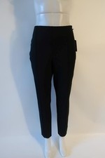 NWT Womens Vince Camuto Rich Black Flat Front Trouser Pants 12