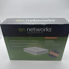 On Networks 5-Port Fast Ethernet Switch (DSG005-199NAS) brand new sealed 