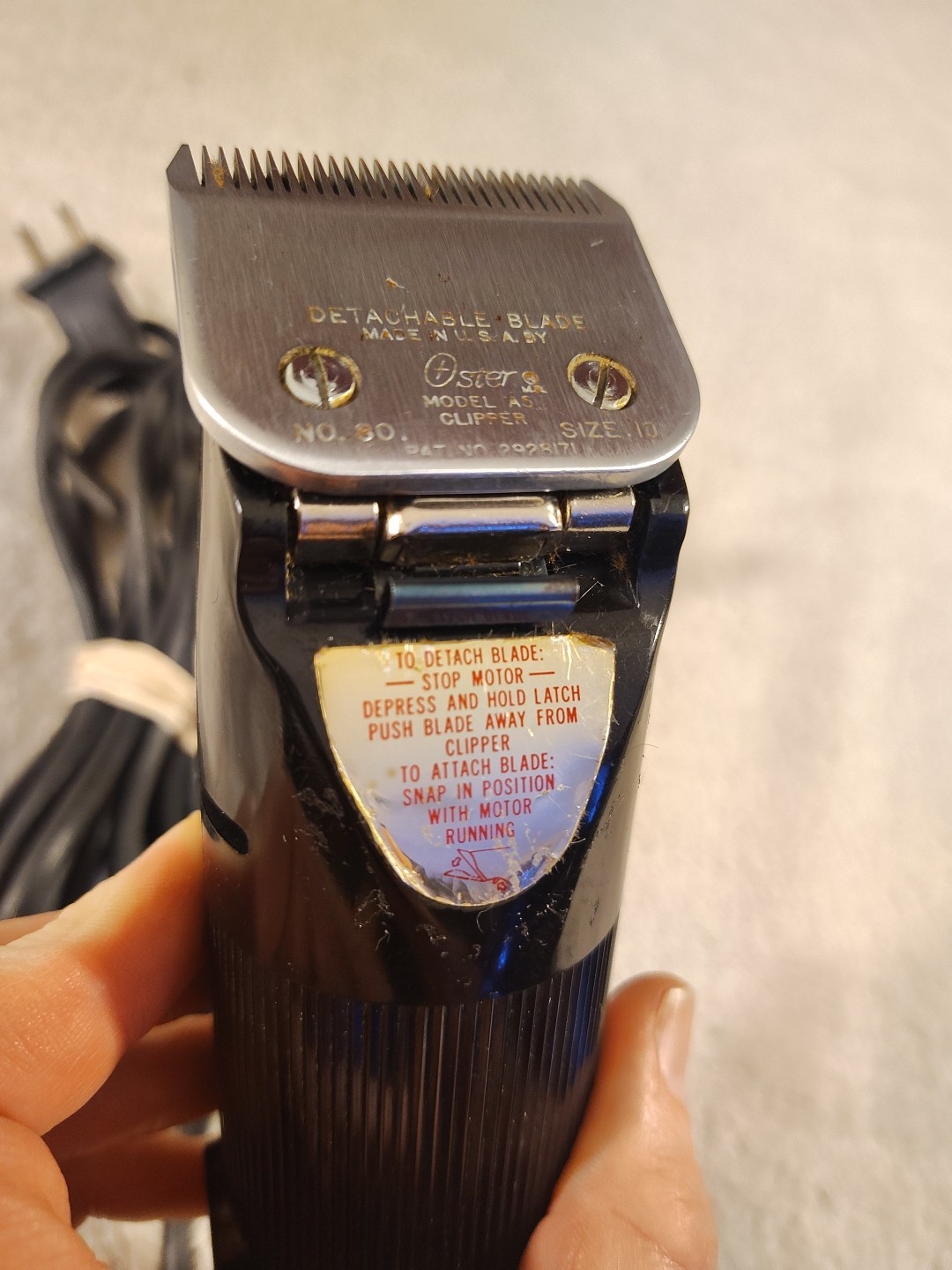 Oster Detachable Blade Small Animal Clippers Model A5 Pet Grooming 1 Speed