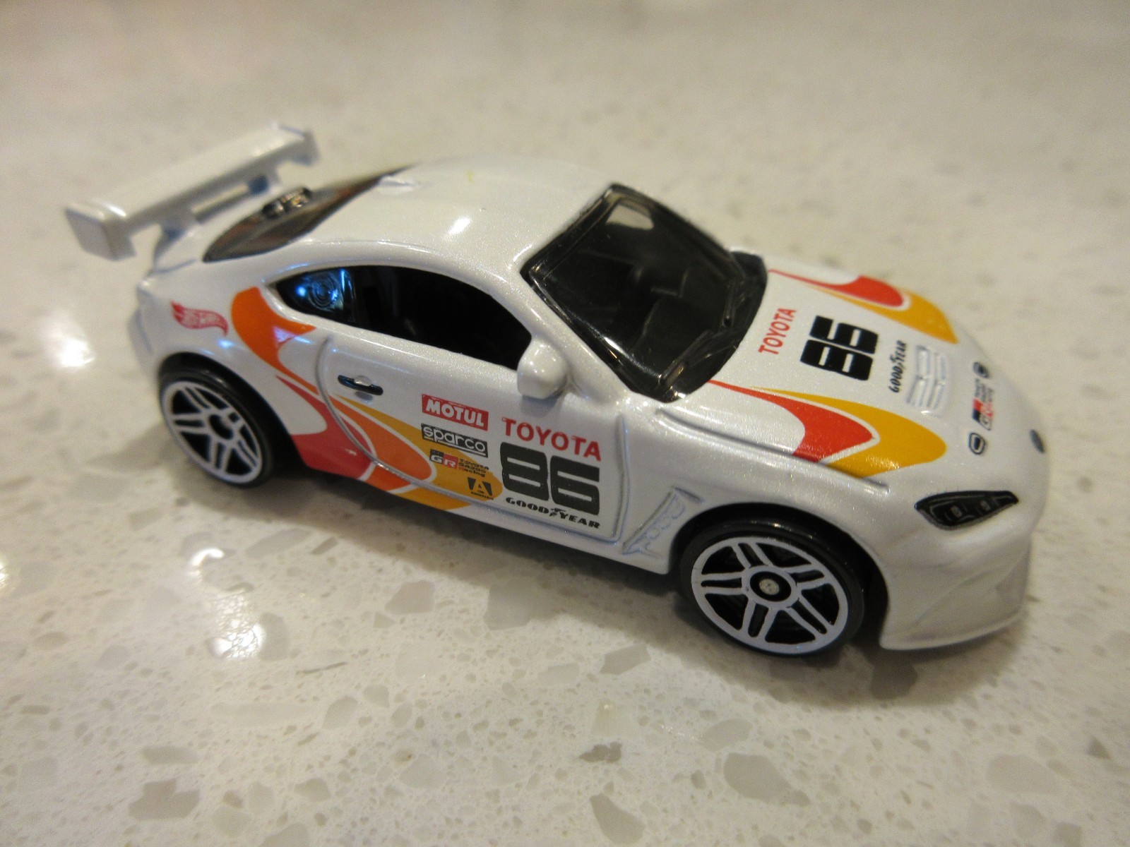 2025 Hot Wheels Toyota GR86 Cup White Exclusive Design & Color 1:64 Toy Race Car