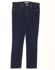 Levi's Womens 312 Shaping Slim Jeans W31 L30 Navy Blue Cotton BI03