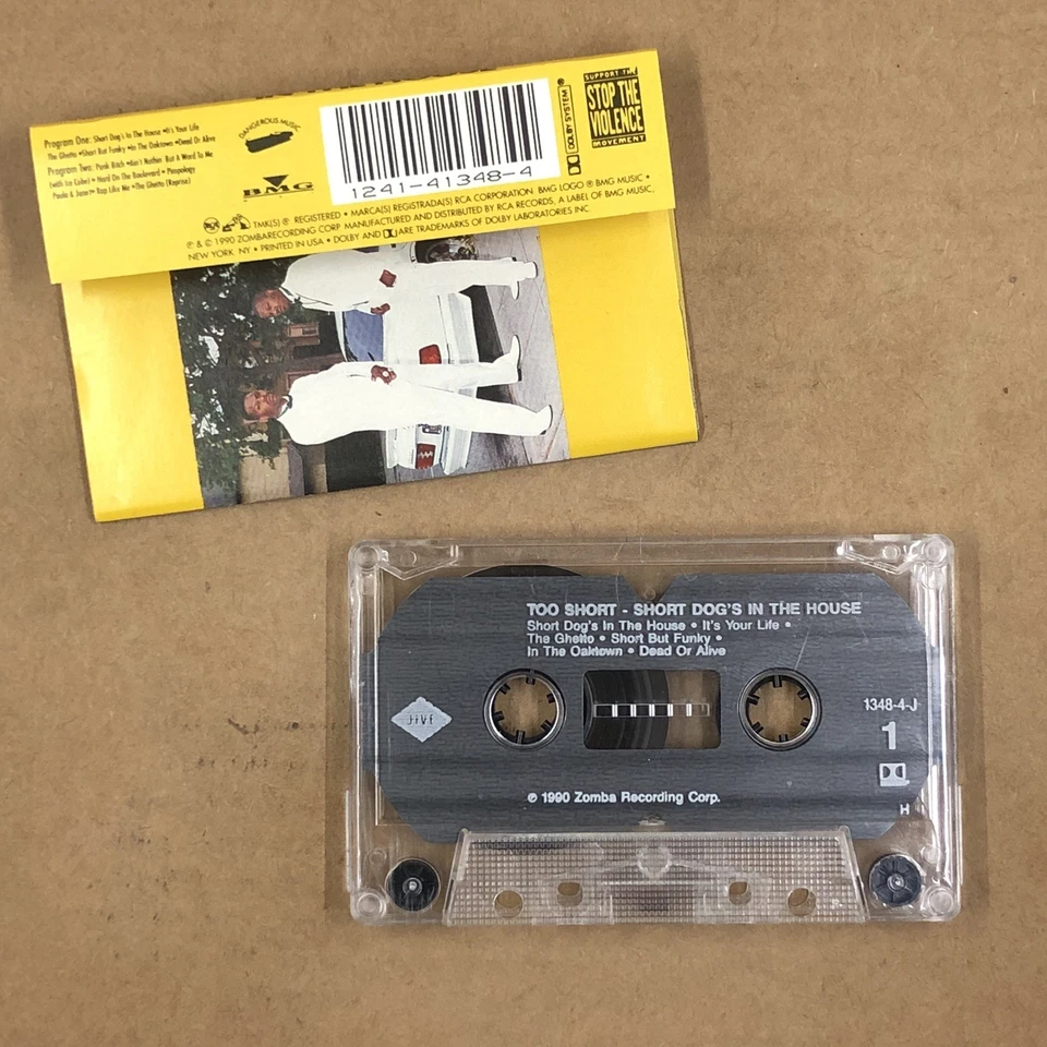 TOO SHORT Cassette Tape 90s Rap Hip Hop SHORT DOGS IN THE HOUSE ICE CUBE - Image 2 of 4