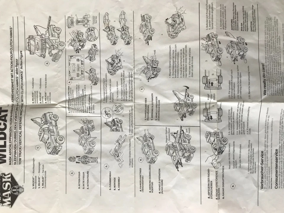 Kenner Mask Manual - Wildcat Vehicle / Rear Catalogue Image - Image 3 of 4