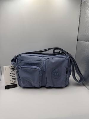 Kipling Small Shoulder Bag Blue Slate Lightweight Adjustable Strap Women