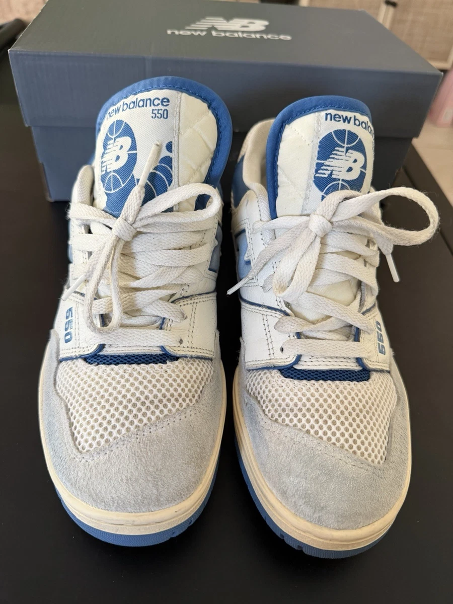 Size 8 - New Balance Men\'s 550 Sea Salt Pack - Blue Agate Used New Balance 550 Sea Salt Pack - Blue Agate for Sale  main image 4