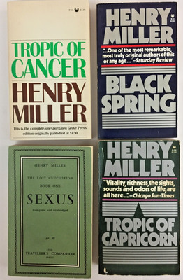 Sexus, Tropic of Cancer, Tropic of Capricorn, Black Spring