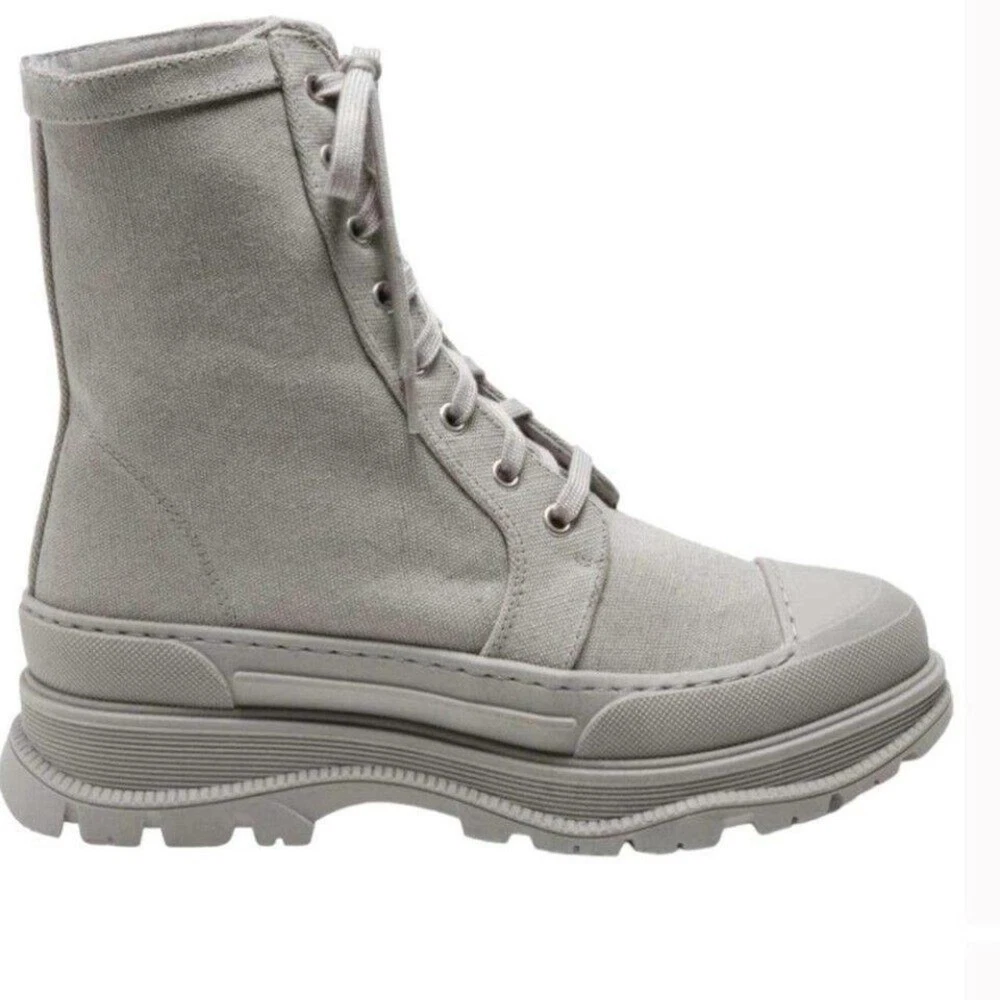 Free People Camp Out Canvas Combat Boot (Women) size 8