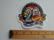 * VANCOUVER CANUCKS 25TH NHL hockey PATCH BADGE CREST ECUSSON *
