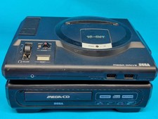 SEGA MEGA CD CONSOLE, WITH ORIGINAL MEGA DRIVE, WORKING, BUNDLE