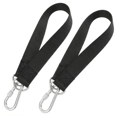 2 Pack Tree Swing Straps Hanging Kit with 2 Pcs Heavy Duty Hook Clasps, 