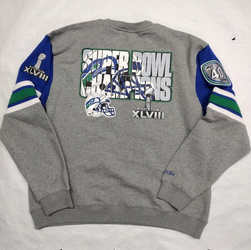 Mitchell & Ness Vintage Seattle Seahawks Fleece Pullover 4.0 Super Bowl Champion - Bild 7 von 12
