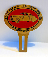 Vintage ~ State Farm ~ License Plate Topper ~ FREE SHIPPING