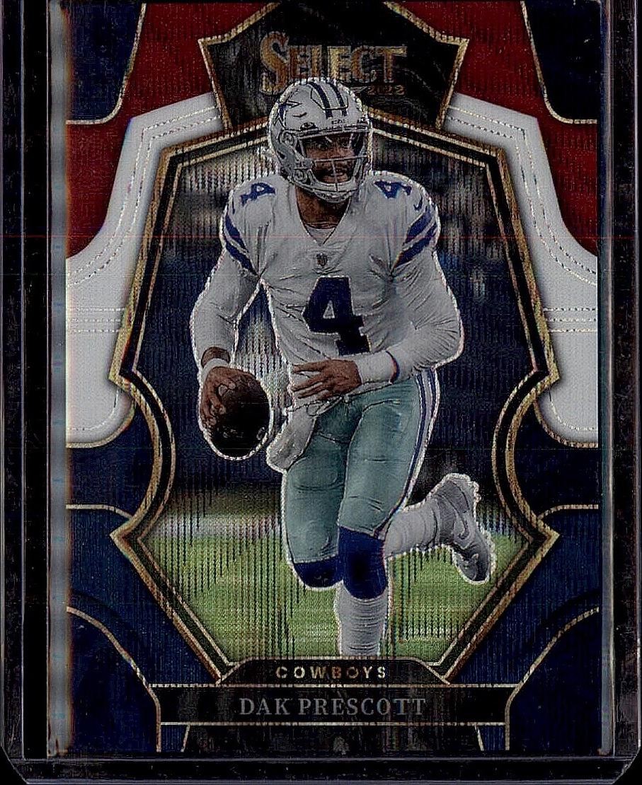 2022 Panini Select #127 Dak Prescott Tri-Color Prizm #/199