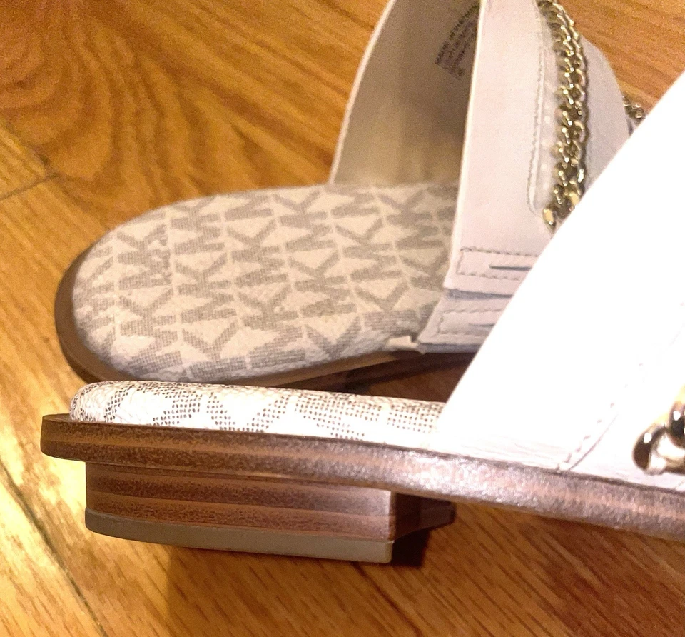 Women's Michael Kors Diamond-Studded open toed Shoes Size 7 Formal Small Heel - Image 4 of 4