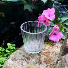 Ribbed Glass Votive Candle Holder