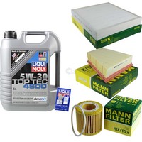 Mann Inspektionspaket 5L Liqui Moly Top Tec 4600 5W-30 FüR Skoda Fabia II 1.2
