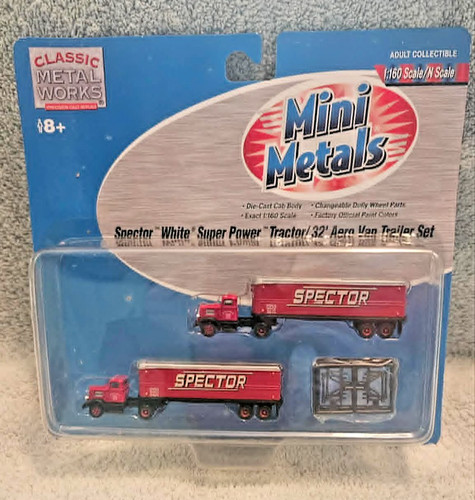 Classic Metal Works Mini Metals #51134 Spector Tractor Aero Van escala N 1:160 | Zustand: New