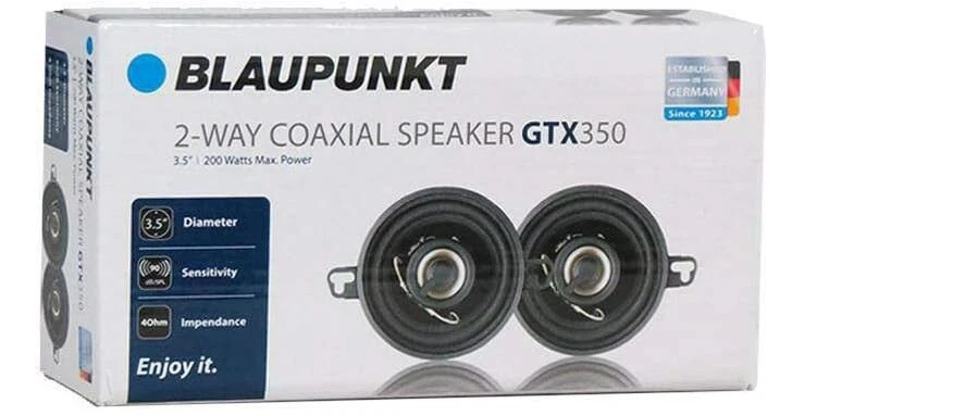 Blaupunkt GTX350 3.5-Inch 300W 2-Way Coaxial Car Audio Speaker - Image 2 of 2