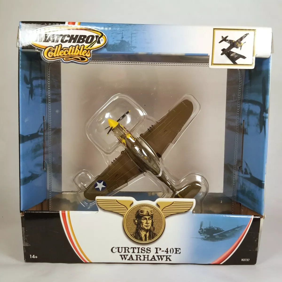 NEW Matchbox Collectibles WW2 Curtiss P 40E Warhawk Diecast 1 72 w Stand 2004