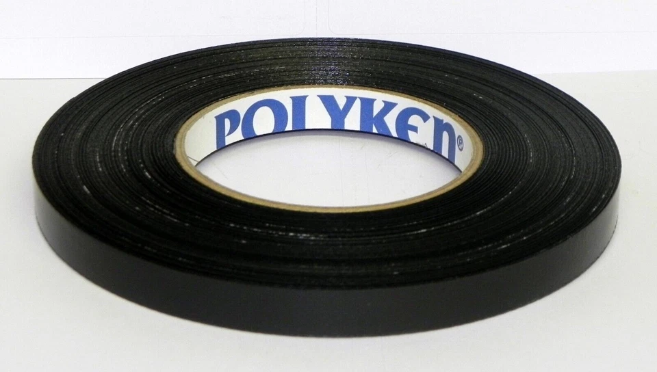 (10 Rolls) Polyken 281 Premium Harness Tape Waterproof Black 1/2" x 60 YD