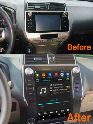 Android 14  Car Radio Player For Toyota Land Cruiser Prado 150 2018-2020 Tesla
