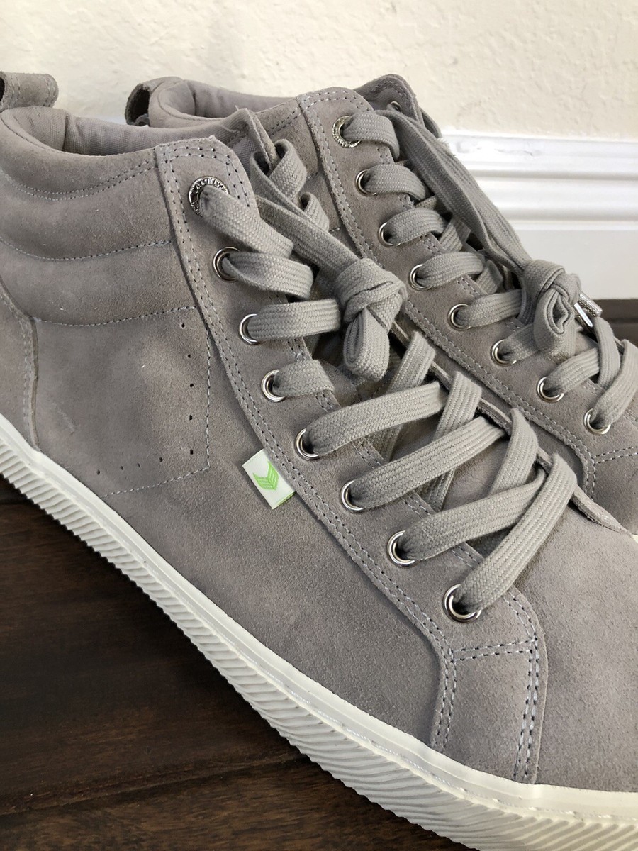 Cariuma Mens  High Top All Camel Suede Lace up Sneakers in Grey US SIZE 7 Cariuma Mens High Top All Camel Suede Lace up Sneakers in  main image 4