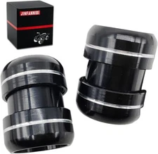 2PCS ATV Black Exhaust Pipe Clamps Clamp for Yamaha Banshee 350 YFZ350 1987-2006